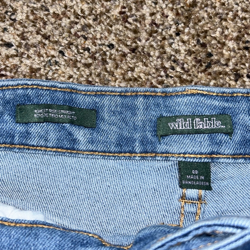 Wild fable highest rise straight jeans